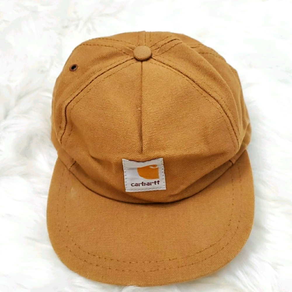 Vintage Carhartt hat baseball brown classic boy size 4-7